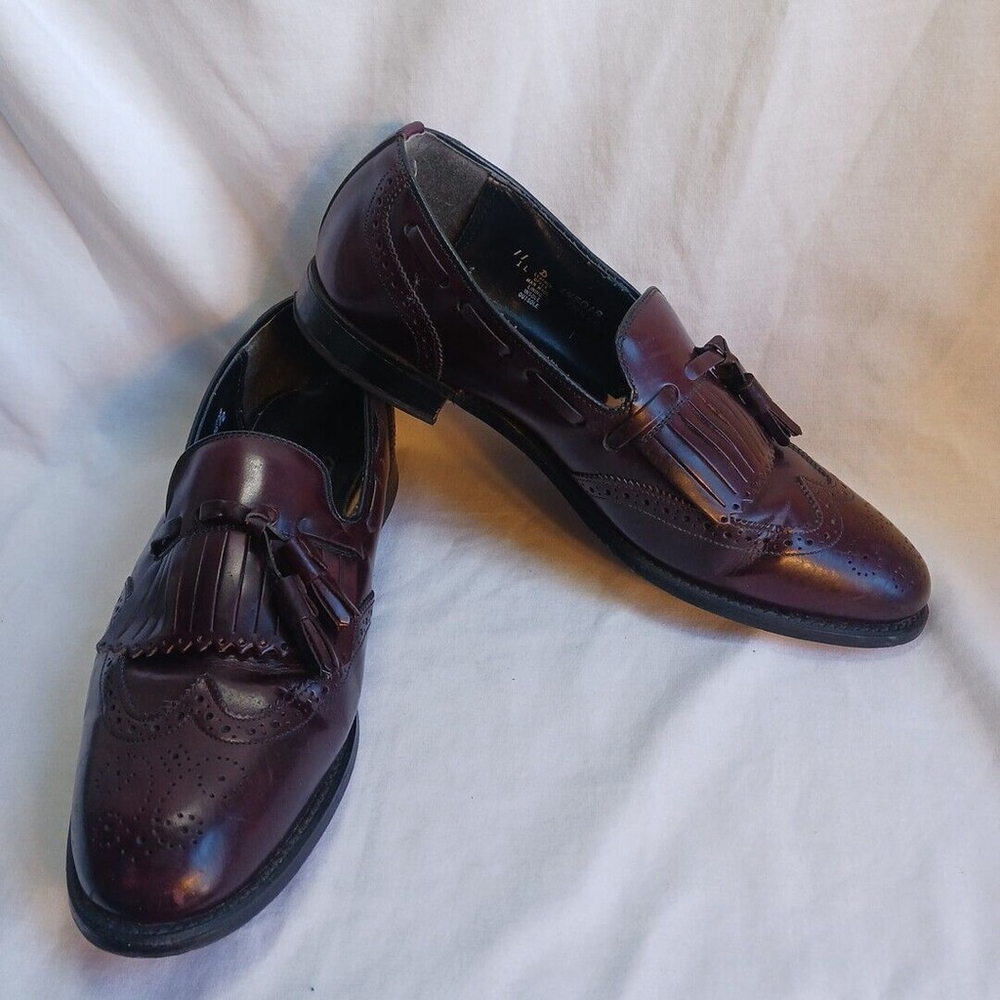 Nunn Bush Mens Brown Kiltie Tassel Slip On Loafers Size 11 D